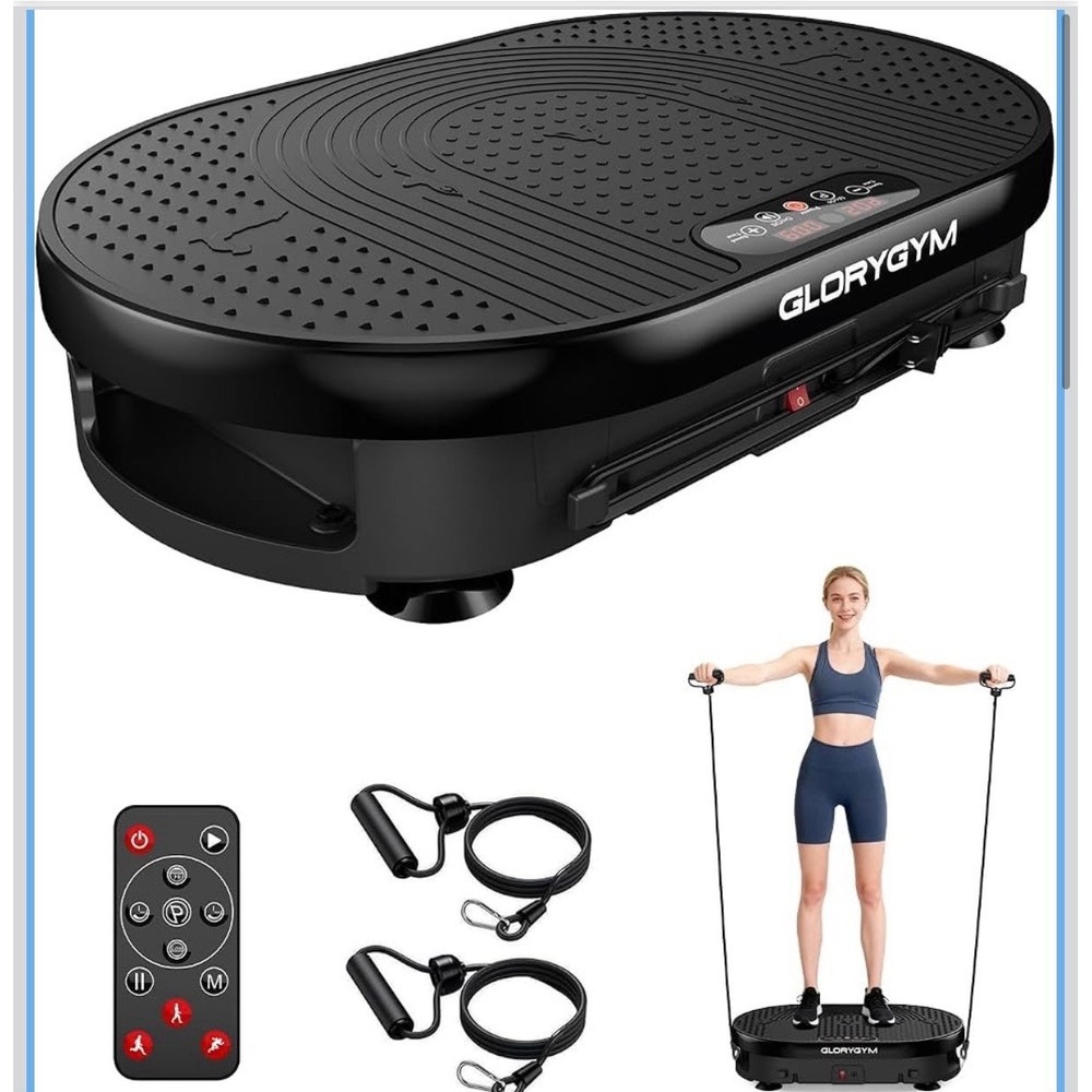 Vibration Plate Exercise Machine – 5 Programs, 120 Levels, 450 lb